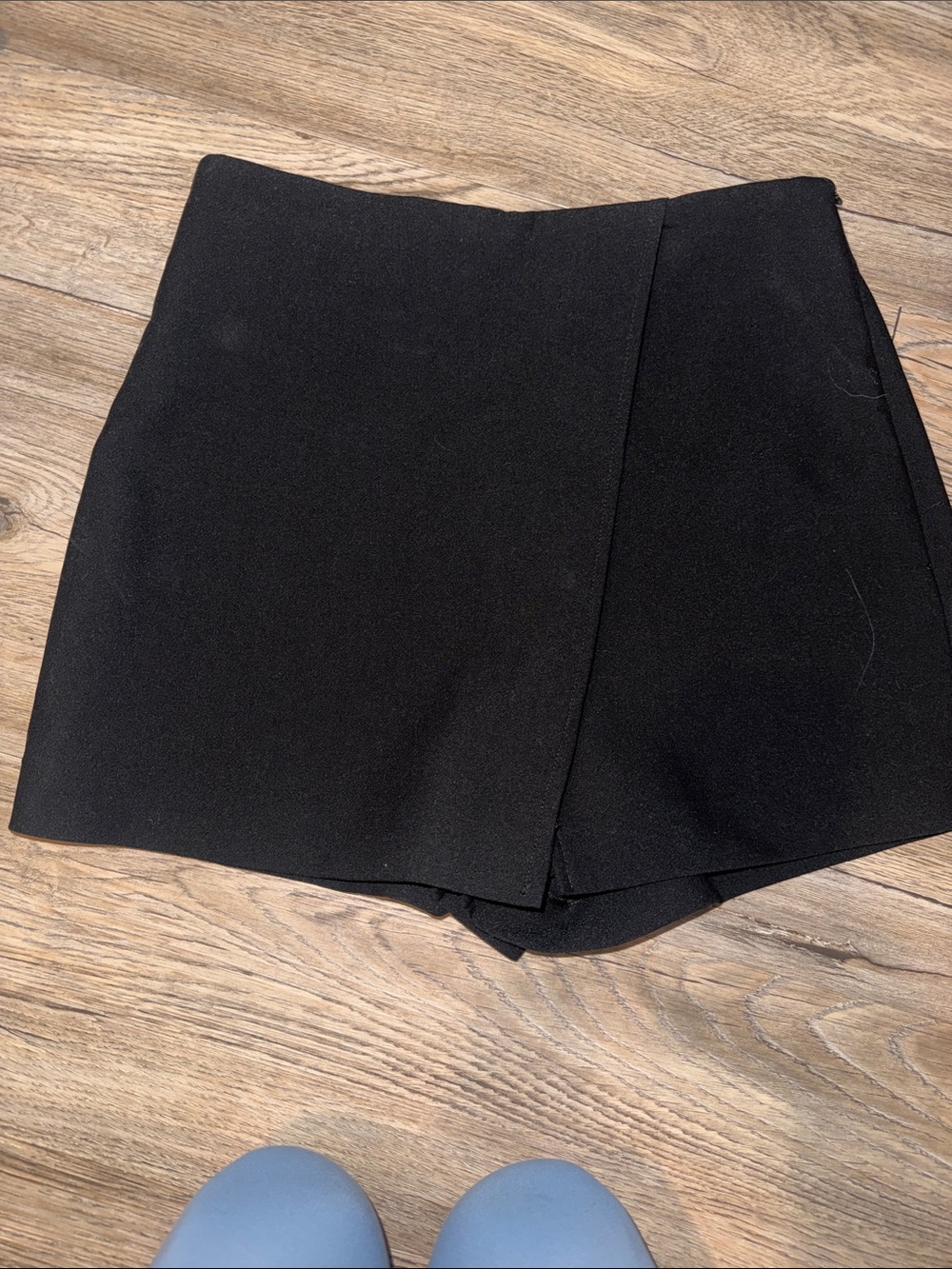 Zara Black Skort with Wrap Front